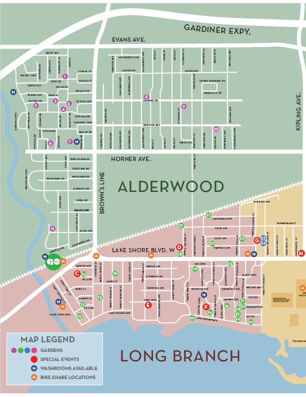 2026 Garden Tour Map – Alderwood & Long Branch